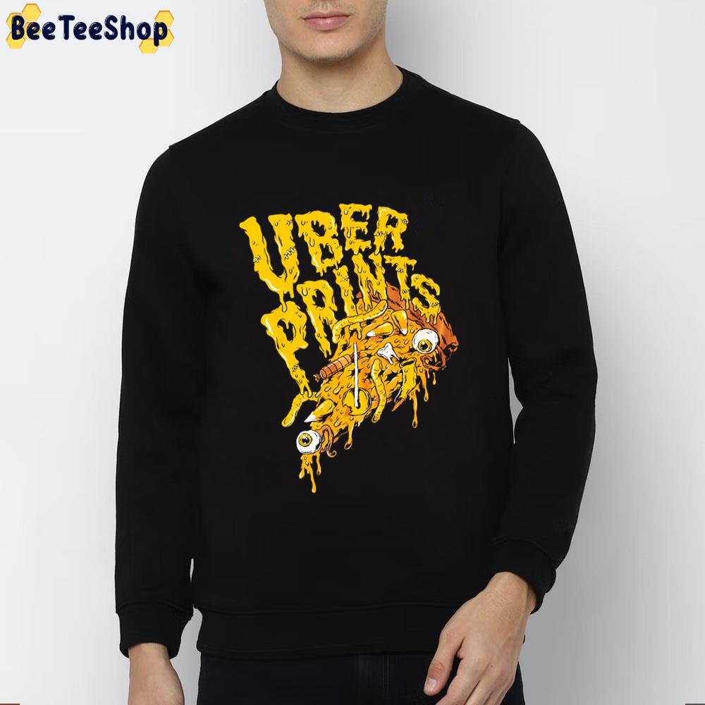 Uber Prints Pizza Zombie Halloween Unisex Sweatshirt Uber Prints Pizza Zombie Halloween Unisex Sweatshirt