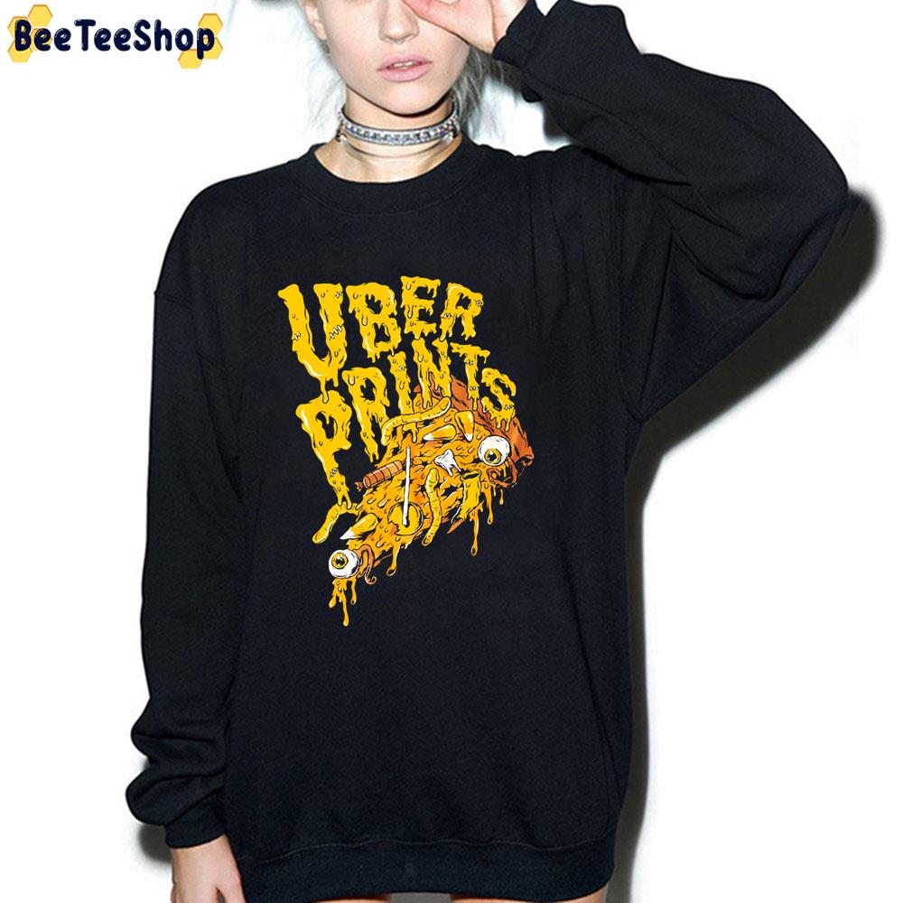 Uber Prints Pizza Zombie Halloween Unisex Sweatshirt Uber Prints Pizza Zombie Halloween Unisex Sweatshirt