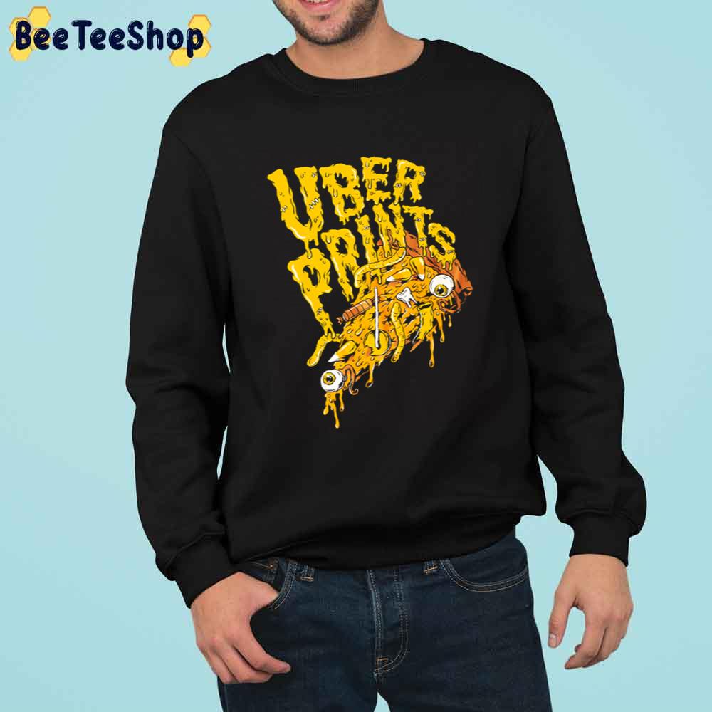 Uber Prints Pizza Zombie Halloween Unisex Sweatshirt Uber Prints Pizza Zombie Halloween Unisex Sweatshirt
