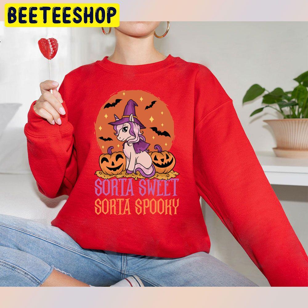 Unicorn Sorta Sweet Sorta Spooky Halloween Unisex Sweatshirt Unicorn Sorta Sweet Sorta Spooky Halloween Unisex Sweatshirt