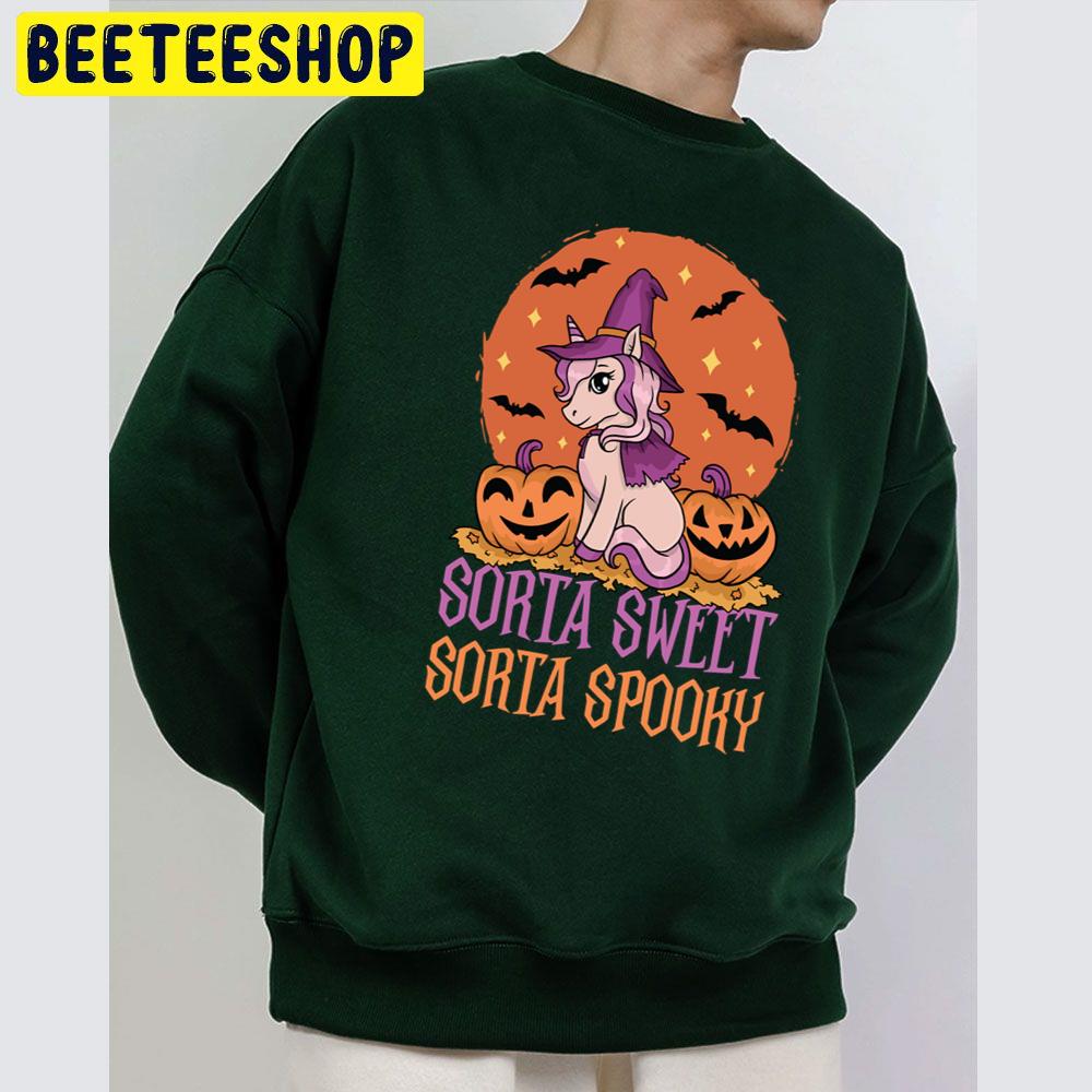 Unicorn Sorta Sweet Sorta Spooky Halloween Unisex Sweatshirt Unicorn Sorta Sweet Sorta Spooky Halloween Unisex Sweatshirt