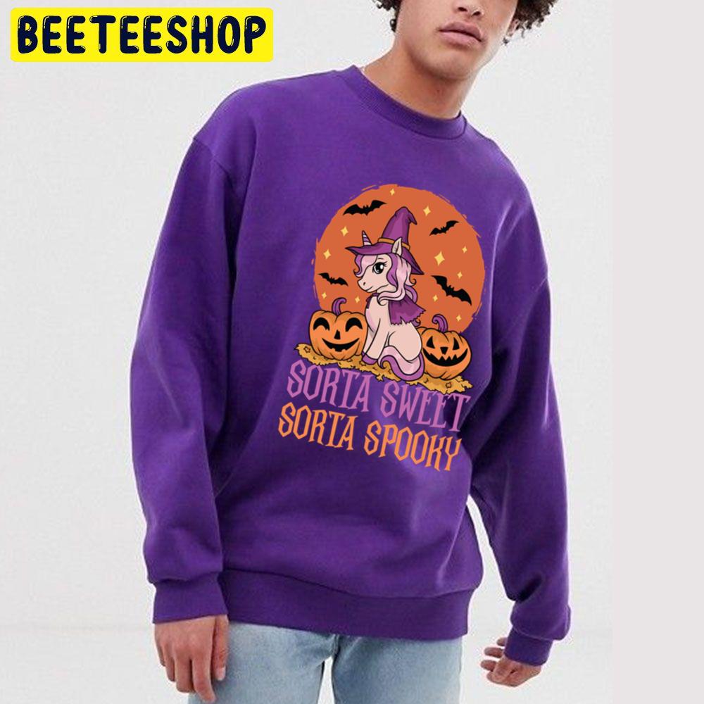 Unicorn Sorta Sweet Sorta Spooky Halloween Unisex Sweatshirt Unicorn Sorta Sweet Sorta Spooky Halloween Unisex Sweatshirt