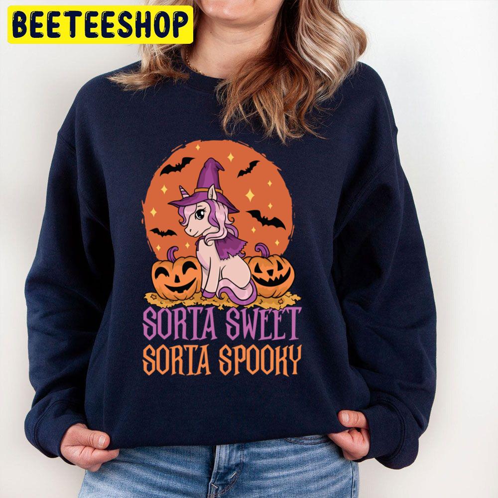 Unicorn Sorta Sweet Sorta Spooky Halloween Unisex Sweatshirt Unicorn Sorta Sweet Sorta Spooky Halloween Unisex Sweatshirt