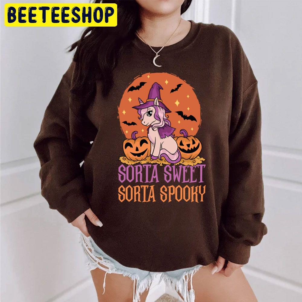 Unicorn Sorta Sweet Sorta Spooky Halloween Unisex Sweatshirt Unicorn Sorta Sweet Sorta Spooky Halloween Unisex Sweatshirt