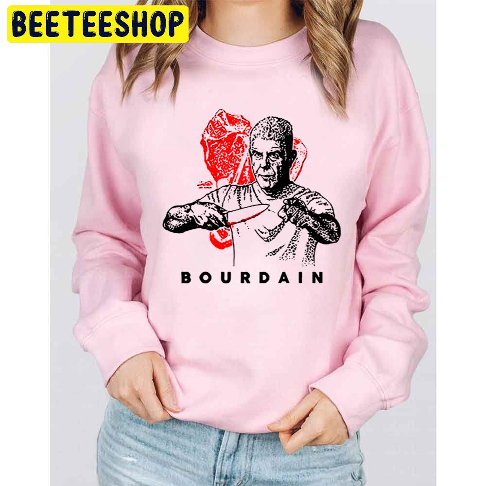 Vintage Anthony Bourdain's Parts Unknown Cool Cook Bourdain Knife Design Trending Unisex Sweatshirt Vintage Anthony Bourdain's Parts Unknown Cool Cook Bourdain Knife Design Trending Unisex Sweatshirt