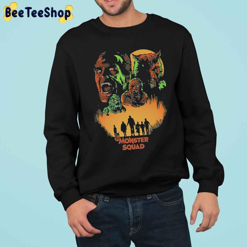 Vintage Monster Horror Squad Design Halloween Trending Unisex Sweatshirt Vintage Monster Horror Squad Design Halloween Trending Unisex Sweatshirt