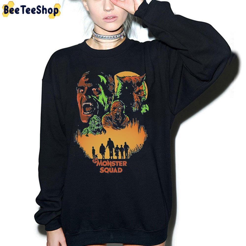 Vintage Monster Horror Squad Design Halloween Trending Unisex Sweatshirt Vintage Monster Horror Squad Design Halloween Trending Unisex Sweatshirt