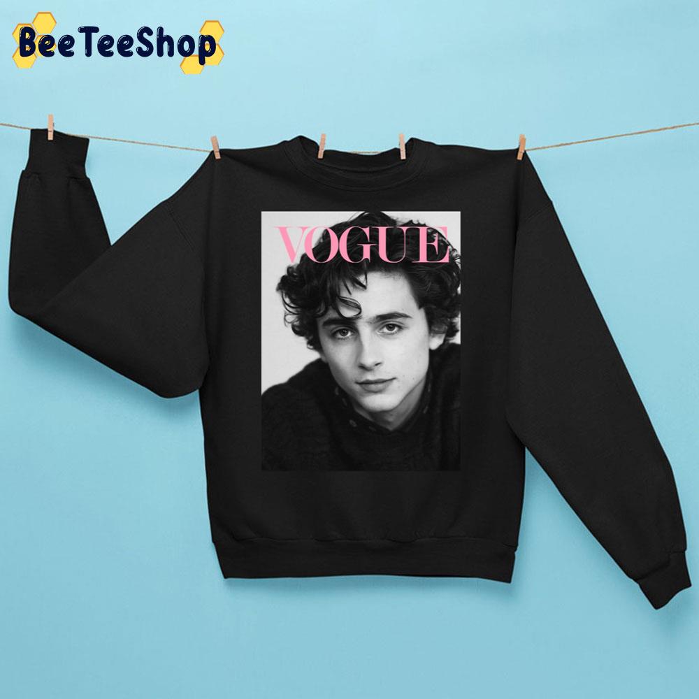 Vogue Timothée Chalamet Trending Unisex Sweatshirt Vogue Timothée Chalamet Trending Unisex Sweatshirt