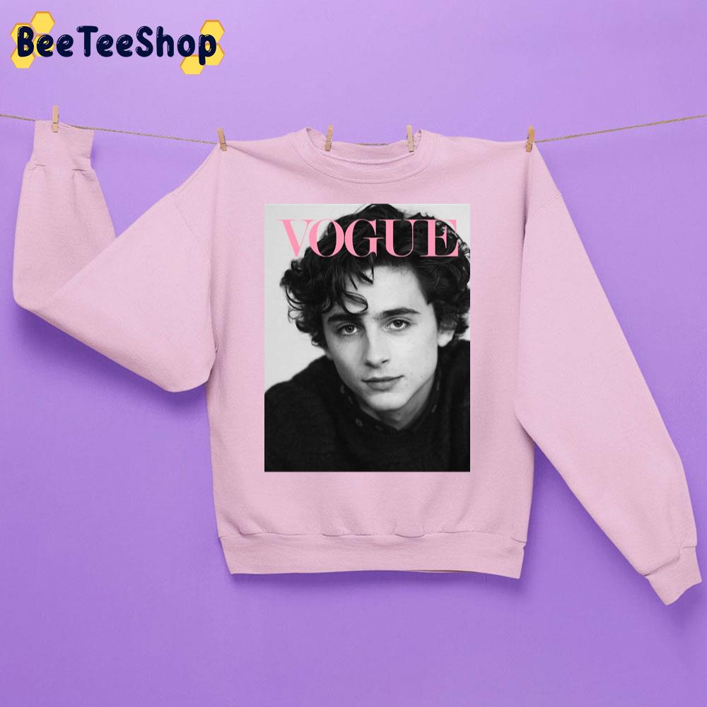 Vogue Timothée Chalamet Trending Unisex Sweatshirt Vogue Timothée Chalamet Trending Unisex Sweatshirt
