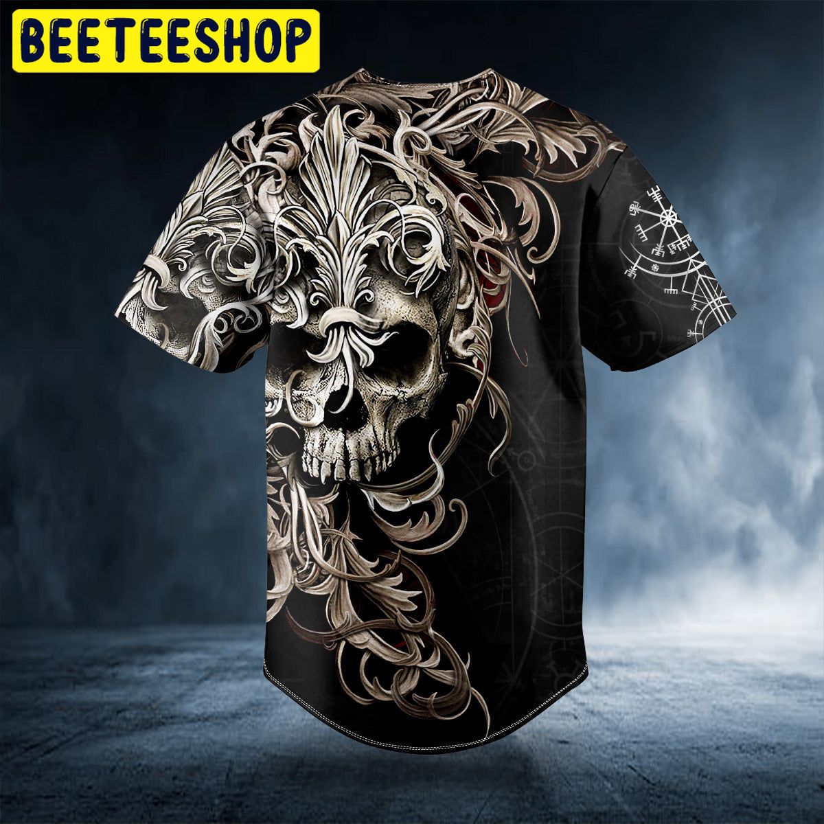 Warrior Skull King Viking Custom Trending Baseball Jersey Warrior Skull King Viking Custom Trending Baseball Jersey