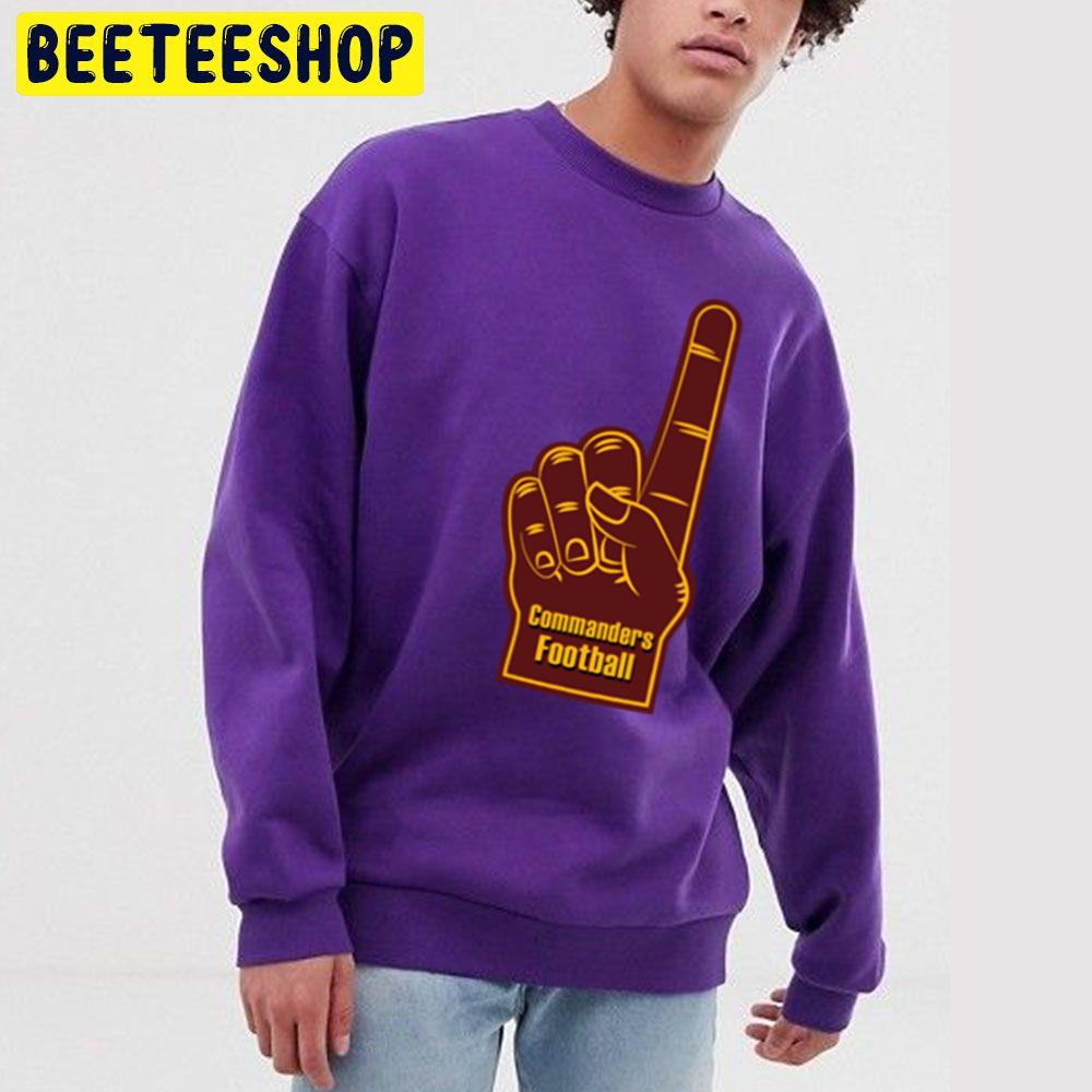 Washington Commanders Football Foam Finger Trending Unisex Sweatshirt Washington Commanders Football Foam Finger Trending Unisex Sweatshirt