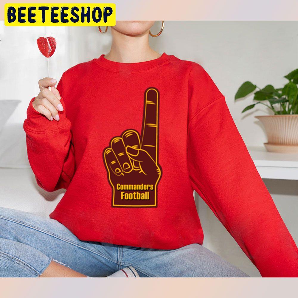 Washington Commanders Football Foam Finger Trending Unisex Sweatshirt Washington Commanders Football Foam Finger Trending Unisex Sweatshirt