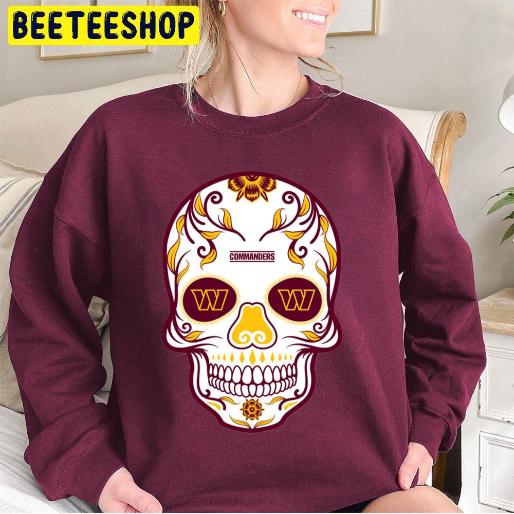 Washington Commanders Football Skull Art Trending Unisex Sweatshirt Washington Commanders Football Skull Art Trending Unisex Sweatshirt