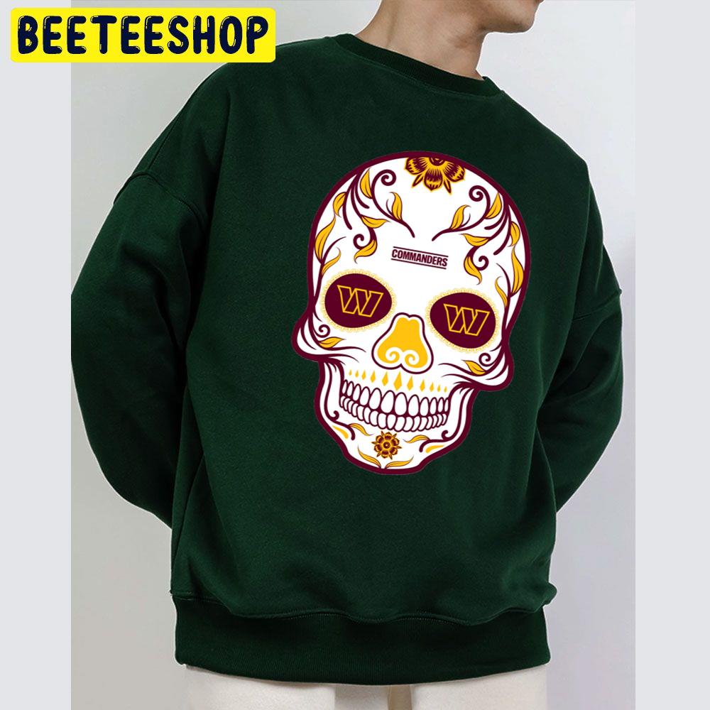 Washington Commanders Football Skull Art Trending Unisex Sweatshirt Washington Commanders Football Skull Art Trending Unisex Sweatshirt