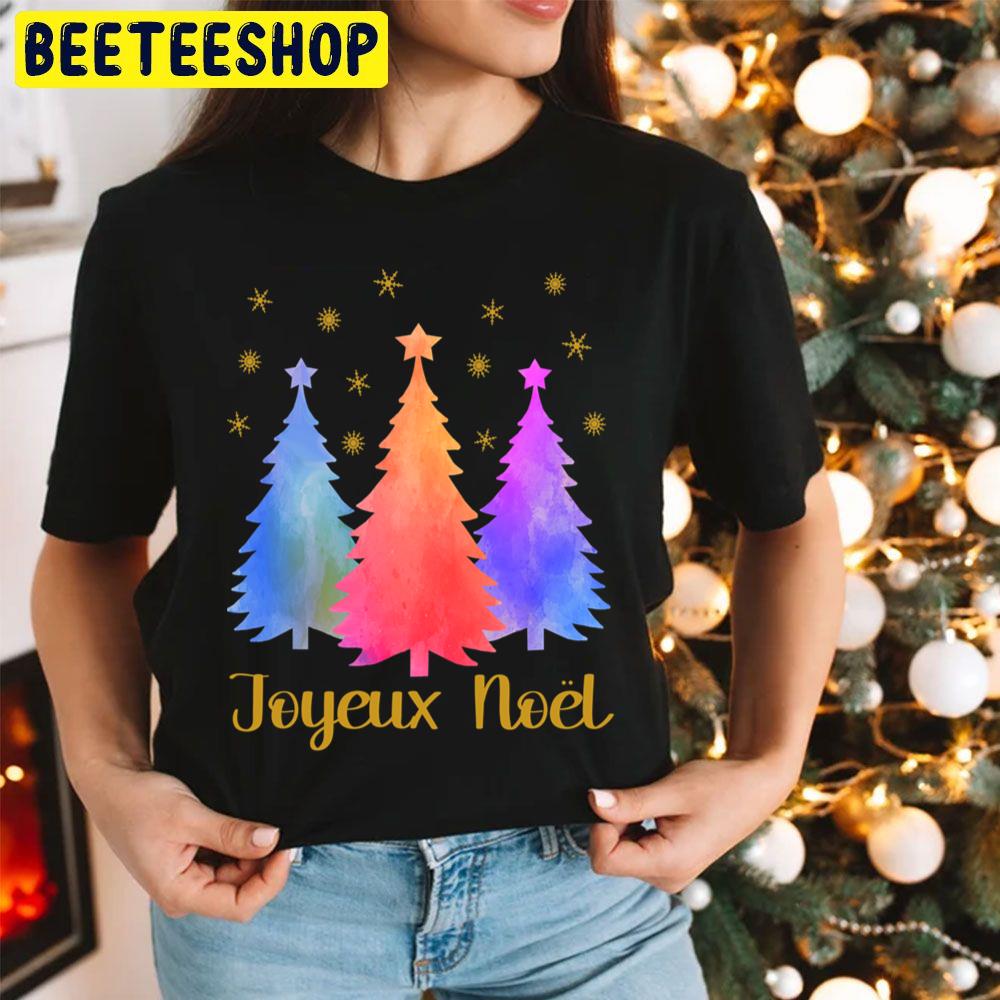 Watercolor Joyeux Noel Christmas Trending Unisex Hoodie Watercolor Joyeux Noel Christmas Trending Unisex Hoodie