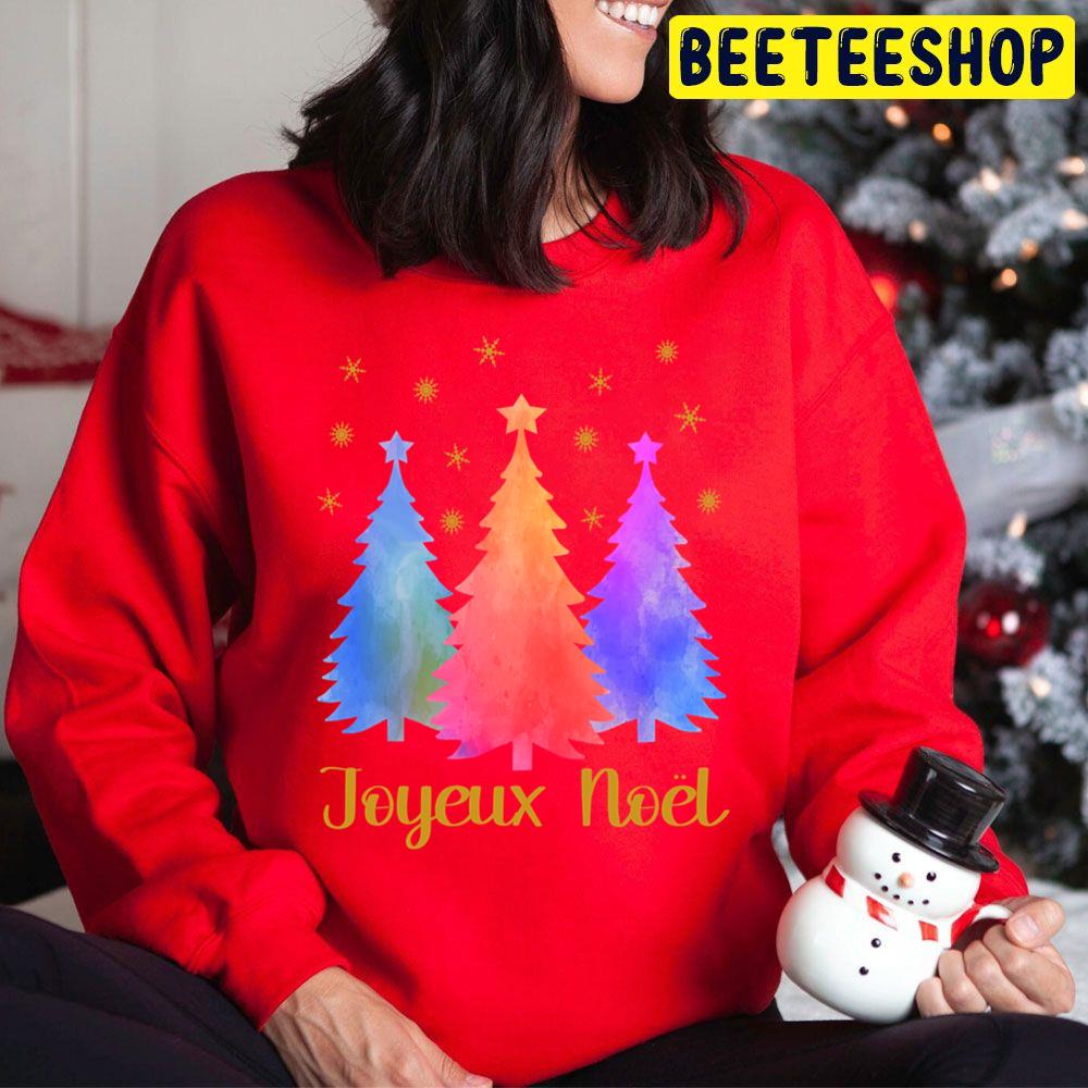 Watercolor Joyeux Noel Christmas Trending Unisex Hoodie Watercolor Joyeux Noel Christmas Trending Unisex Hoodie