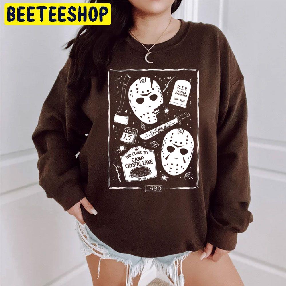 Welcome Campers Jason 1980 Halloween Trending Unisex Sweatshirt Welcome Campers Jason 1980 Halloween Trending Unisex Sweatshirt
