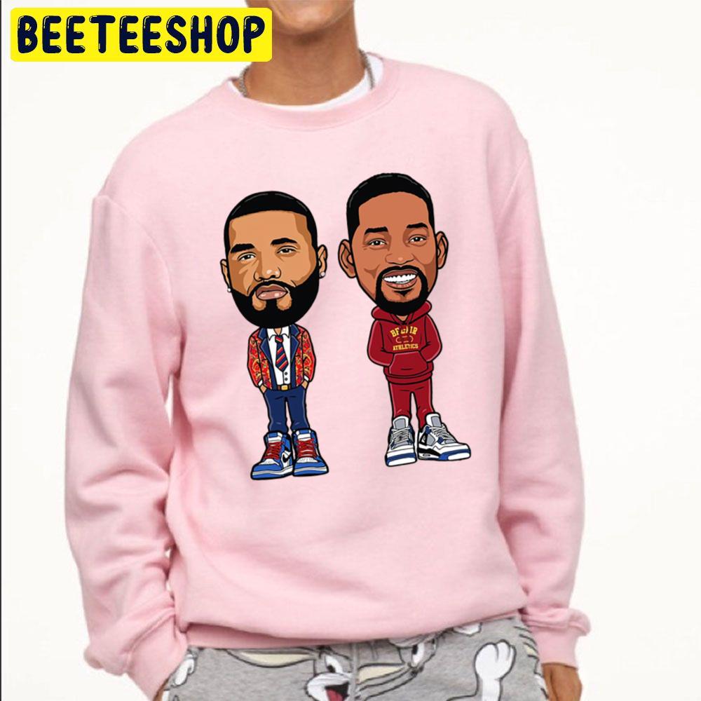 Will Smith And Joyner Lucas Illustration Trending Unisex Sweatshirt Will Smith And Joyner Lucas Illustration Trending Unisex Sweatshirt