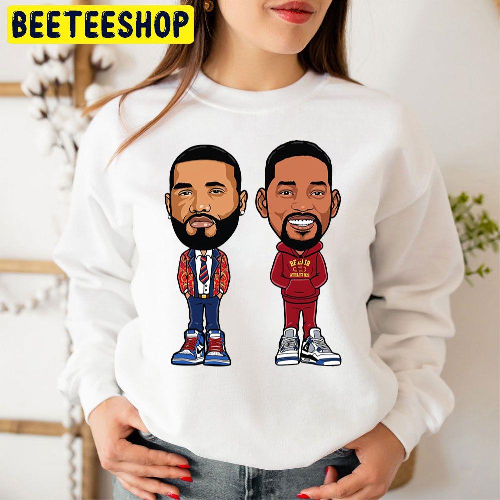 Will Smith And Joyner Lucas Illustration Trending Unisex Sweatshirt Will Smith And Joyner Lucas Illustration Trending Unisex Sweatshirt