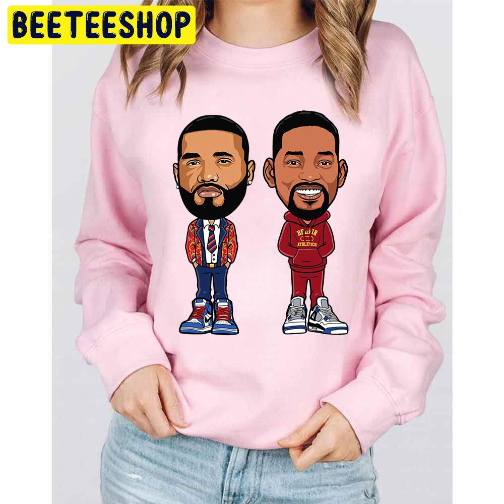Will Smith And Joyner Lucas Illustration Trending Unisex Sweatshirt Will Smith And Joyner Lucas Illustration Trending Unisex Sweatshirt