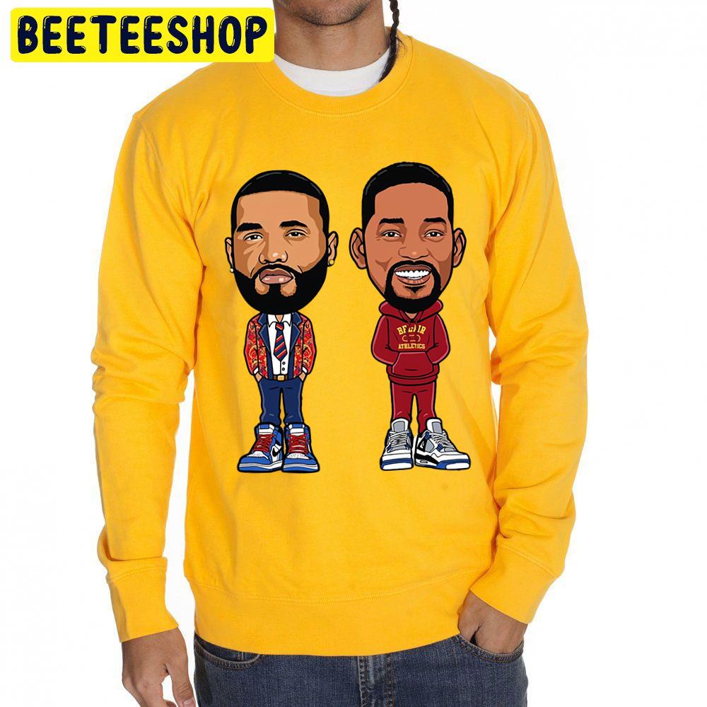 Will Smith And Joyner Lucas Illustration Trending Unisex Sweatshirt Will Smith And Joyner Lucas Illustration Trending Unisex Sweatshirt