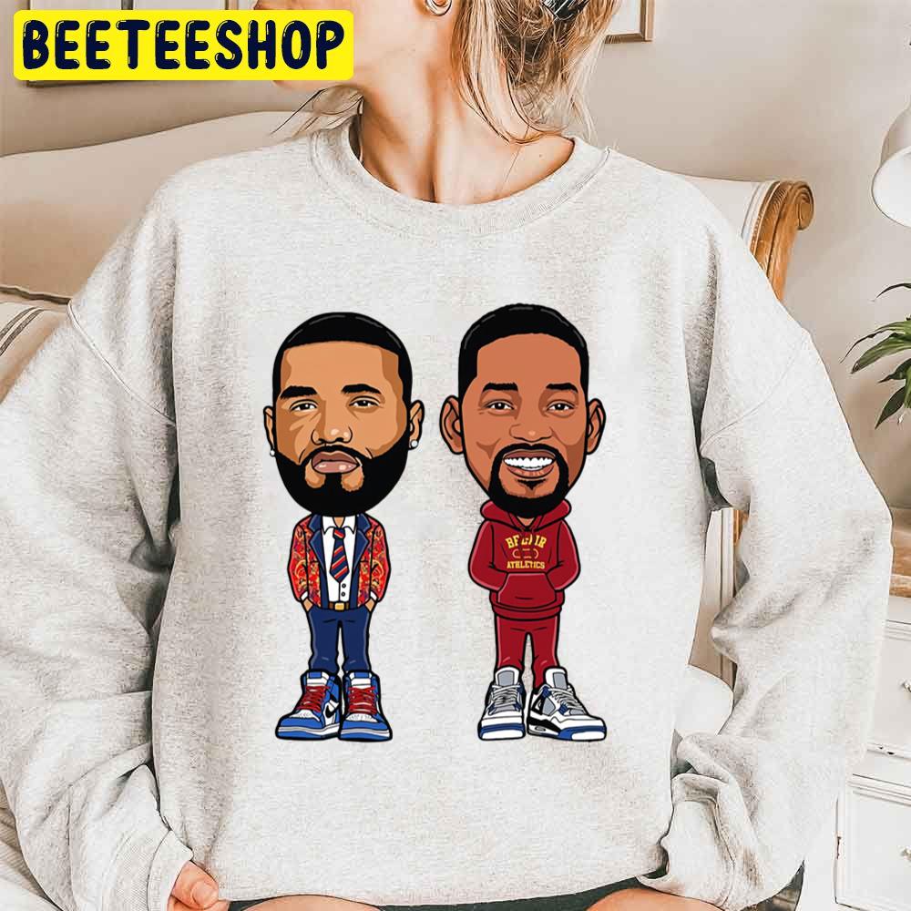 Will Smith And Joyner Lucas Illustration Trending Unisex Sweatshirt Will Smith And Joyner Lucas Illustration Trending Unisex Sweatshirt