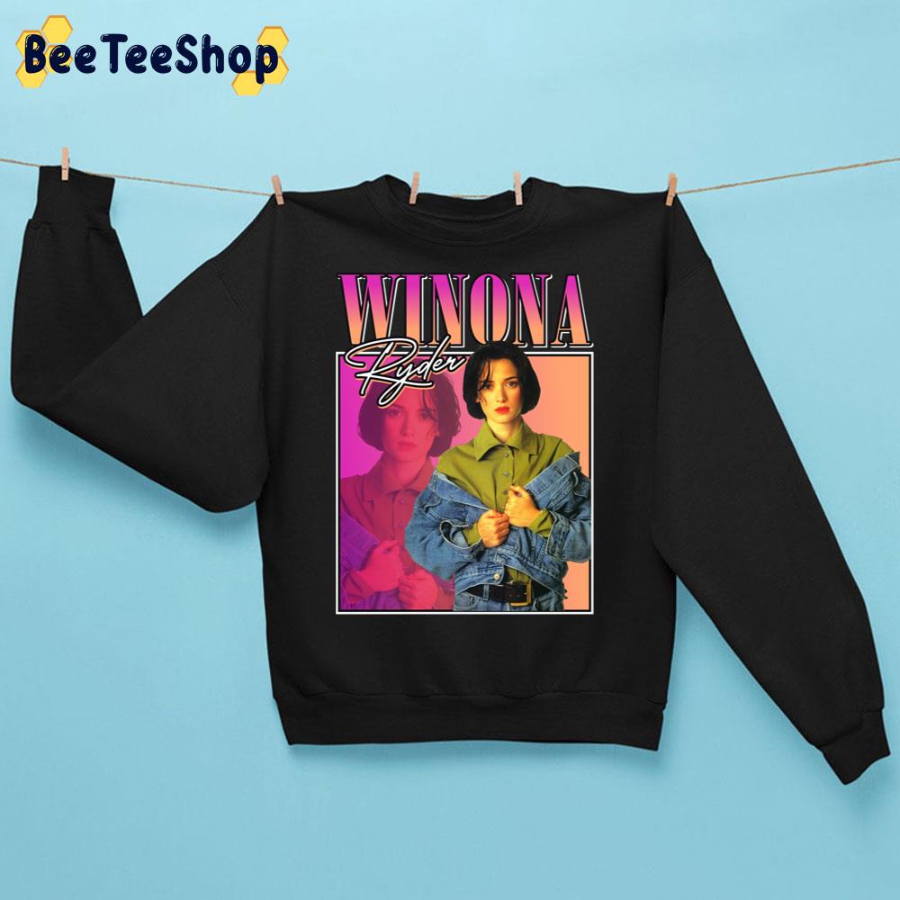 Winona Ryder Vintage Unisex Sweatshirt Winona Ryder Vintage Unisex Sweatshirt