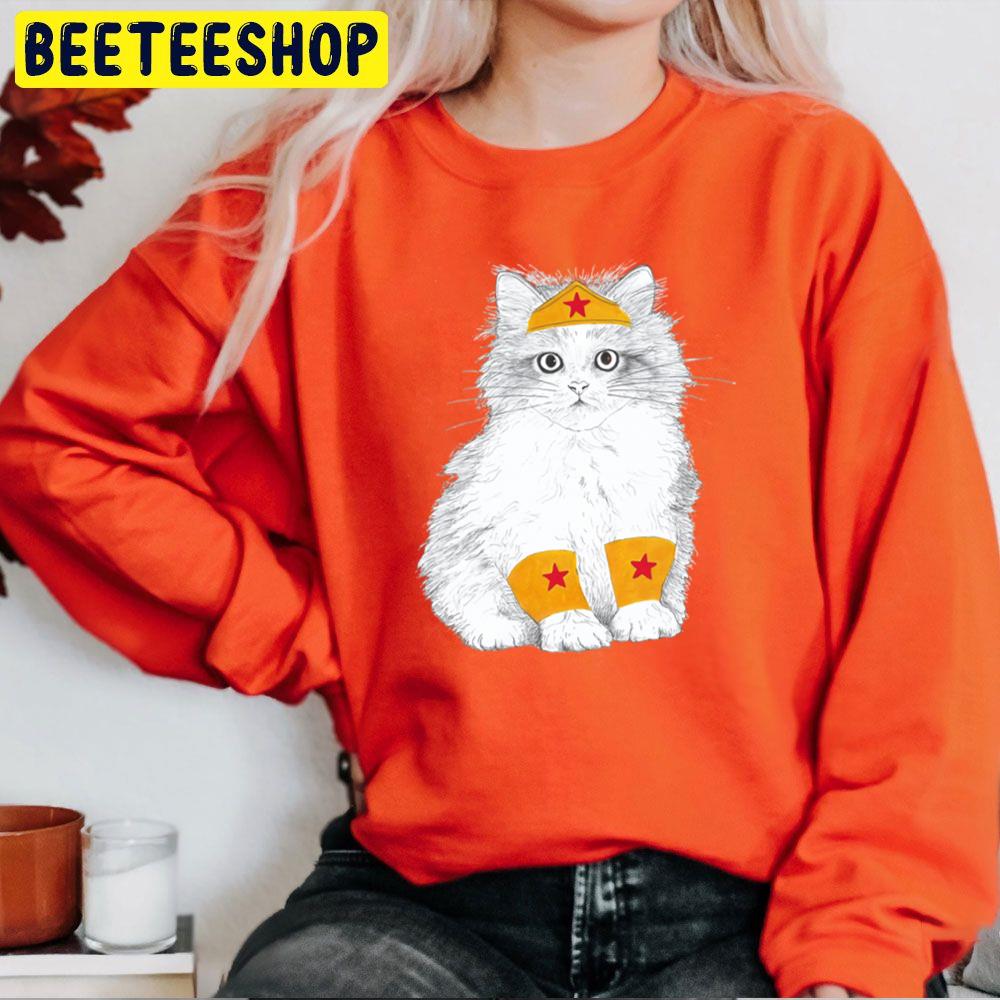 Wonder Cat Wonder Woman Trending Unisex Sweatshirt Wonder Cat Wonder Woman Trending Unisex Sweatshirt