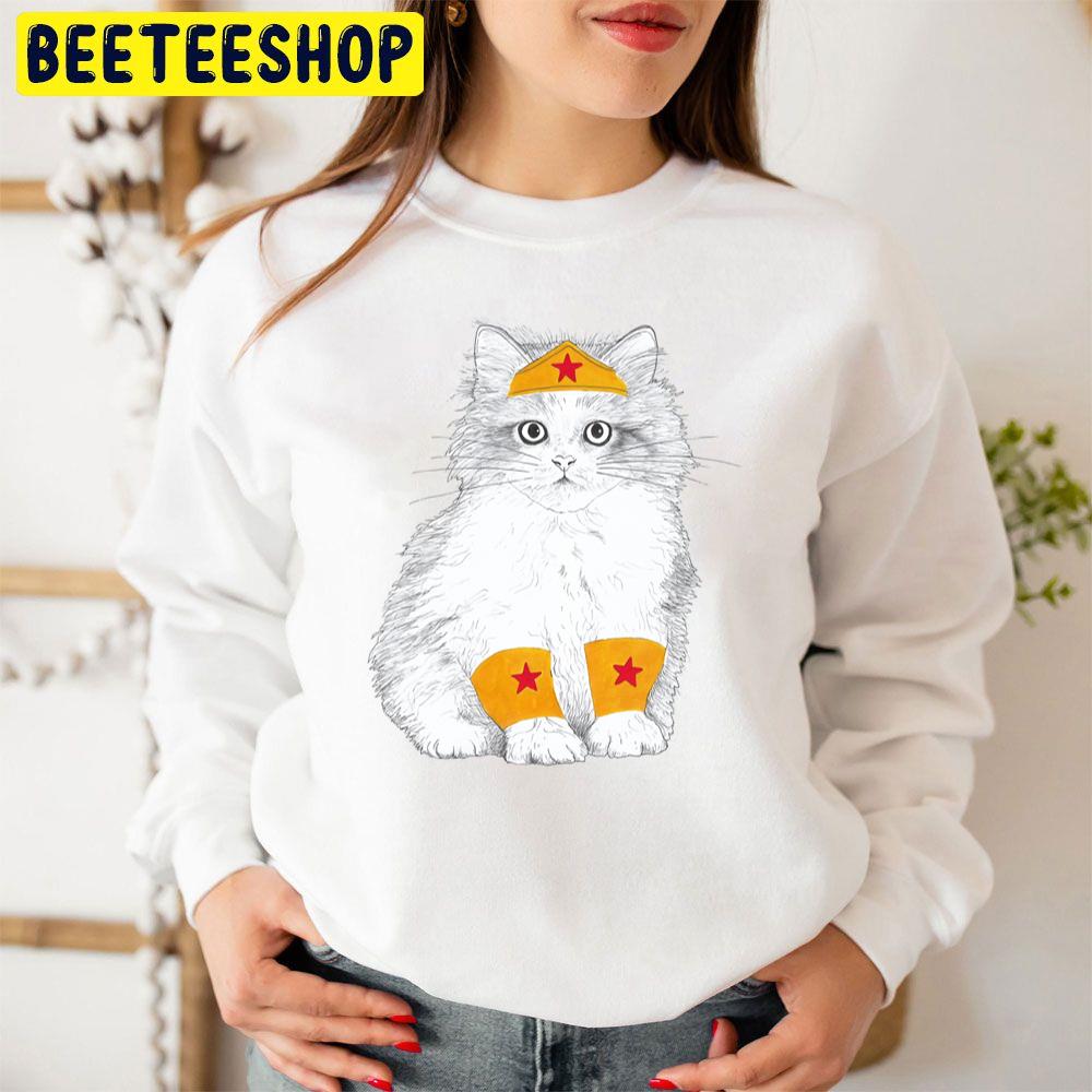 Wonder Cat Wonder Woman Trending Unisex Sweatshirt Wonder Cat Wonder Woman Trending Unisex Sweatshirt