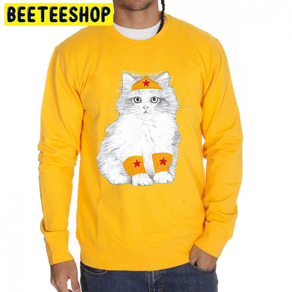 Wonder Cat Wonder Woman Trending Unisex Sweatshirt Wonder Cat Wonder Woman Trending Unisex Sweatshirt
