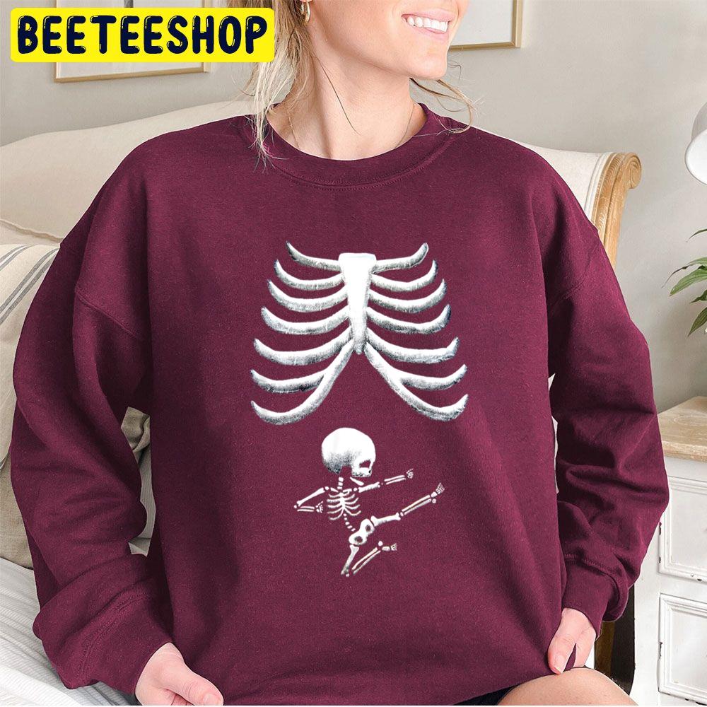 X-Ray Skeleton Pregnant Halloween Mom Trending Unisex Sweatshirt X-Ray Skeleton Pregnant Halloween Mom Trending Unisex Sweatshirt