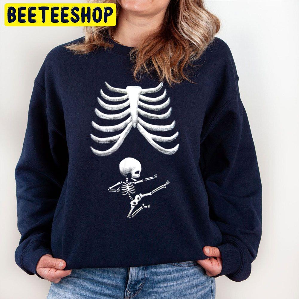 X-Ray Skeleton Pregnant Halloween Mom Trending Unisex Sweatshirt X-Ray Skeleton Pregnant Halloween Mom Trending Unisex Sweatshirt