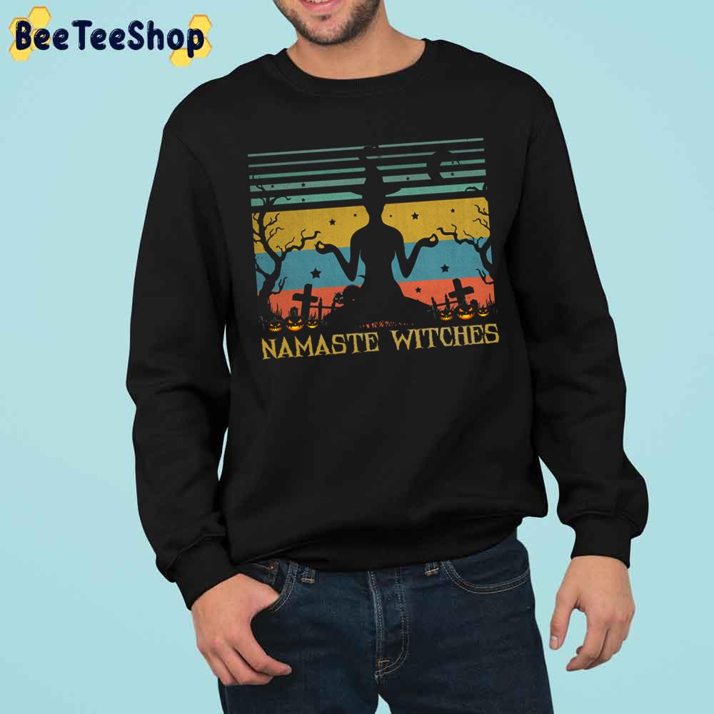 Yoga Namaste Witches Halloween Trending Unisex Sweatshirt Yoga Namaste Witches Halloween Trending Unisex Sweatshirt