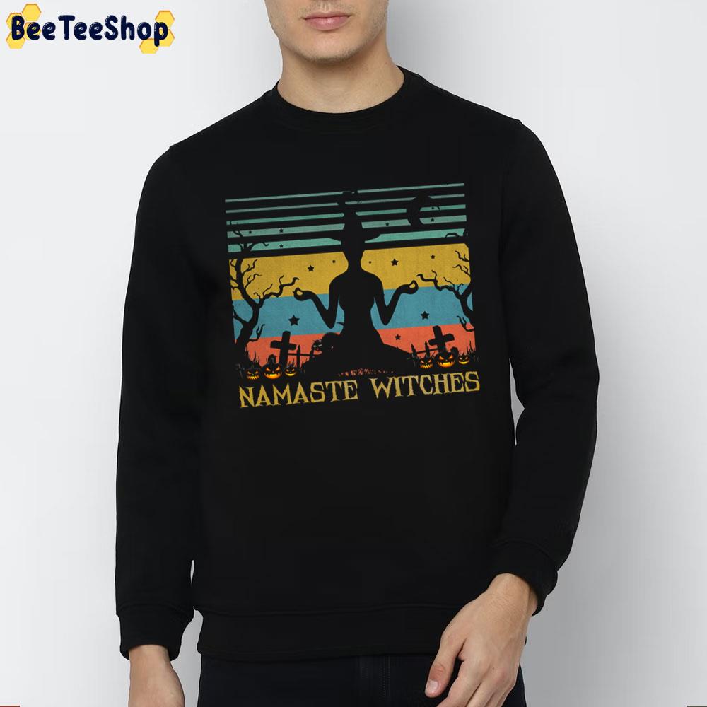 Yoga Namaste Witches Halloween Trending Unisex Sweatshirt Yoga Namaste Witches Halloween Trending Unisex Sweatshirt