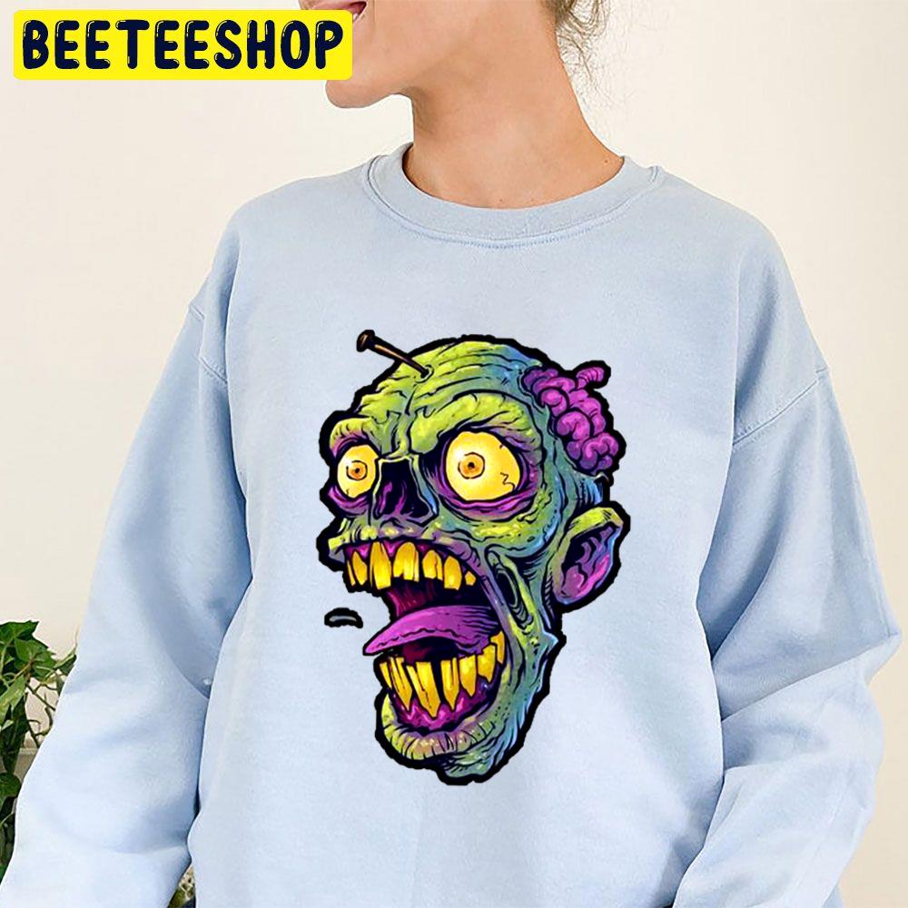Zombie Face Halloween Trending Unisex Sweatshirt Zombie Face Halloween Trending Unisex Sweatshirt