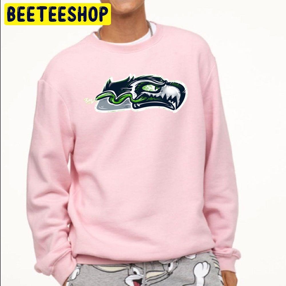 Zombie Seattle Seahawks Football Logo Halloween Trending Unisex Sweatshirt Zombie Seattle Seahawks Football Logo Halloween Trending Unisex Sweatshirt