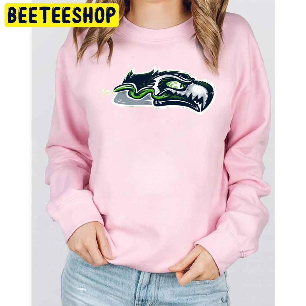 Zombie Seattle Seahawks Football Logo Halloween Trending Unisex Sweatshirt Zombie Seattle Seahawks Football Logo Halloween Trending Unisex Sweatshirt