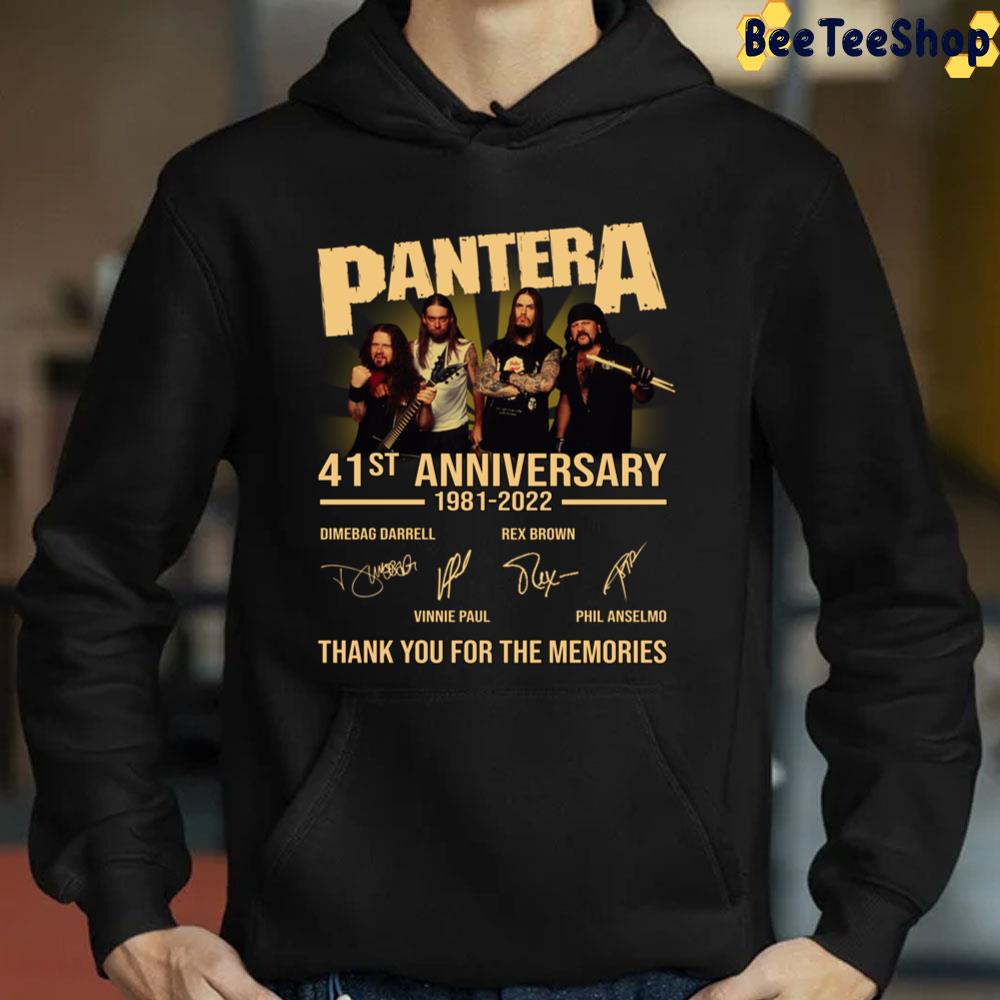41st Anniversary 1981-2022 Pantera Thank You For Memories Signatures Trending Unisex Sweatshirt 41st Anniversary 1981-2022 Pantera Thank You For Memories Signatures Trending Unisex Sweatshirt