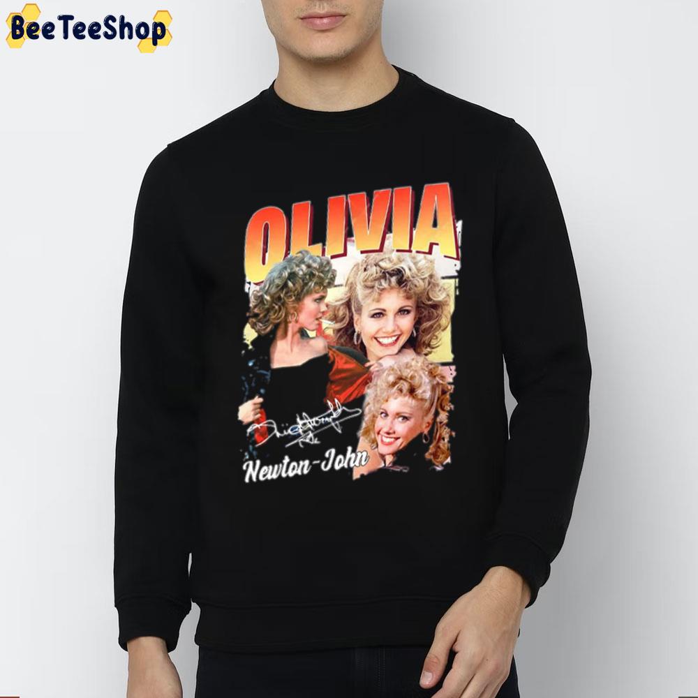 90's Vintage Olivia Newton John Trending Unisex Sweatshirt 90's Vintage Olivia Newton John Trending Unisex Sweatshirt
