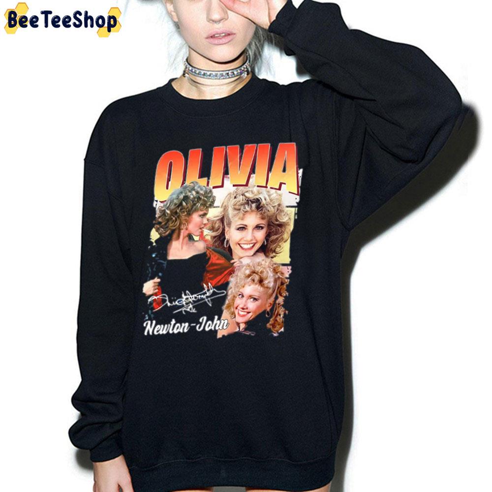 90's Vintage Olivia Newton John Trending Unisex Sweatshirt 90's Vintage Olivia Newton John Trending Unisex Sweatshirt