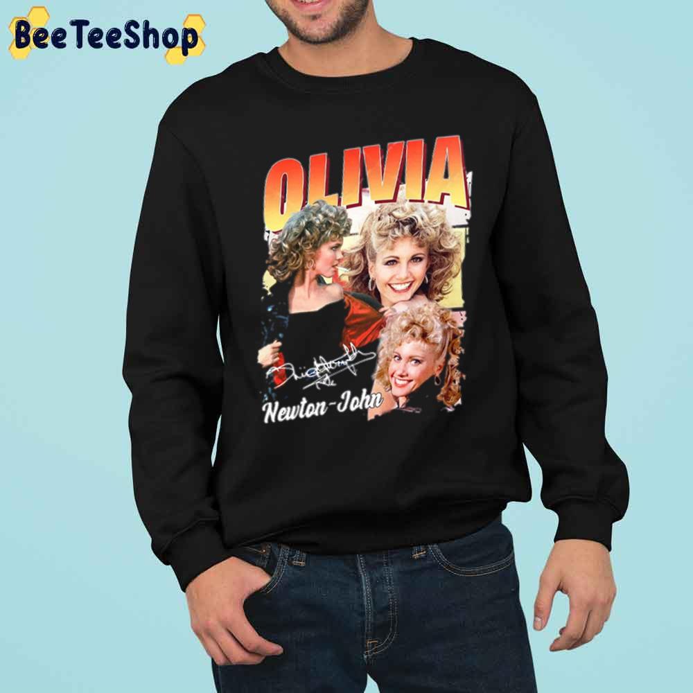 90's Vintage Olivia Newton John Trending Unisex Sweatshirt 90's Vintage Olivia Newton John Trending Unisex Sweatshirt