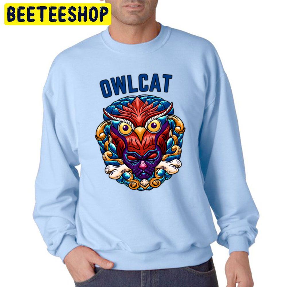 A Cat And An Owl Owlcat Trending Unisex Sweatshirt A Cat And An Owl Owlcat Trending Unisex Sweatshirt