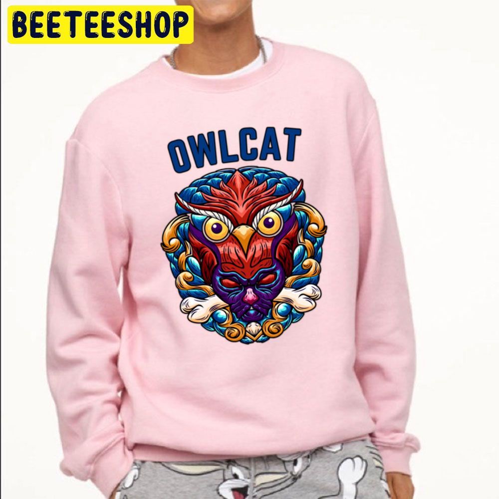 A Cat And An Owl Owlcat Trending Unisex Sweatshirt A Cat And An Owl Owlcat Trending Unisex Sweatshirt