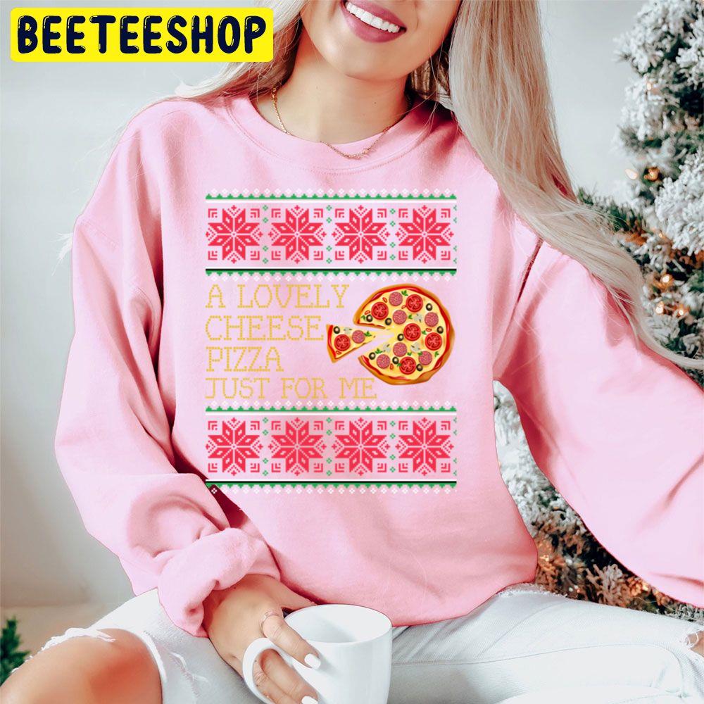 A Lovely Cheese Pizza Just For Me Pizza Knit Christmas Xmas Trending Unisex Hoodie A Lovely Cheese Pizza Just For Me Pizza Knit Christmas Xmas Trending Unisex Hoodie