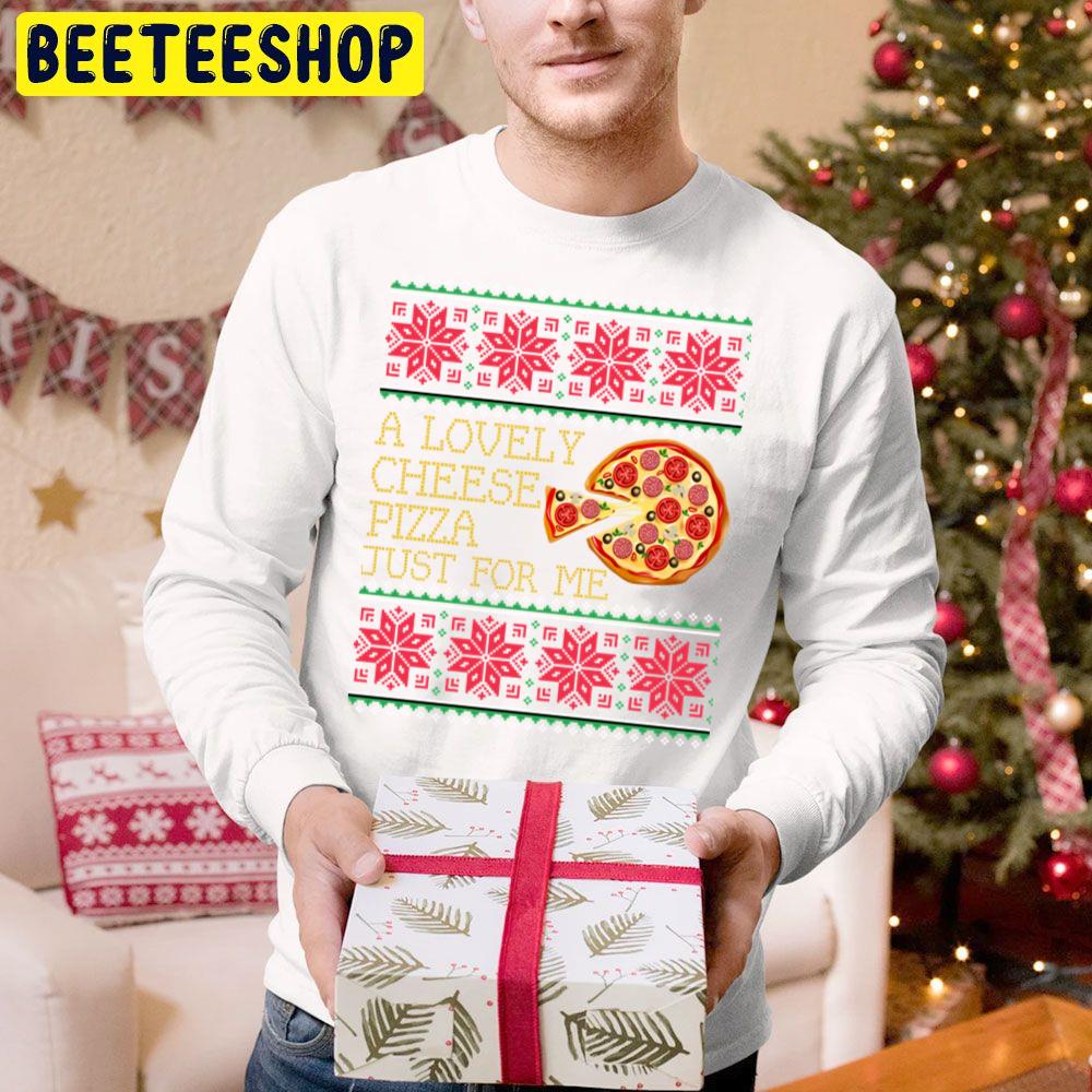A Lovely Cheese Pizza Just For Me Pizza Knit Christmas Xmas Trending Unisex Hoodie A Lovely Cheese Pizza Just For Me Pizza Knit Christmas Xmas Trending Unisex Hoodie