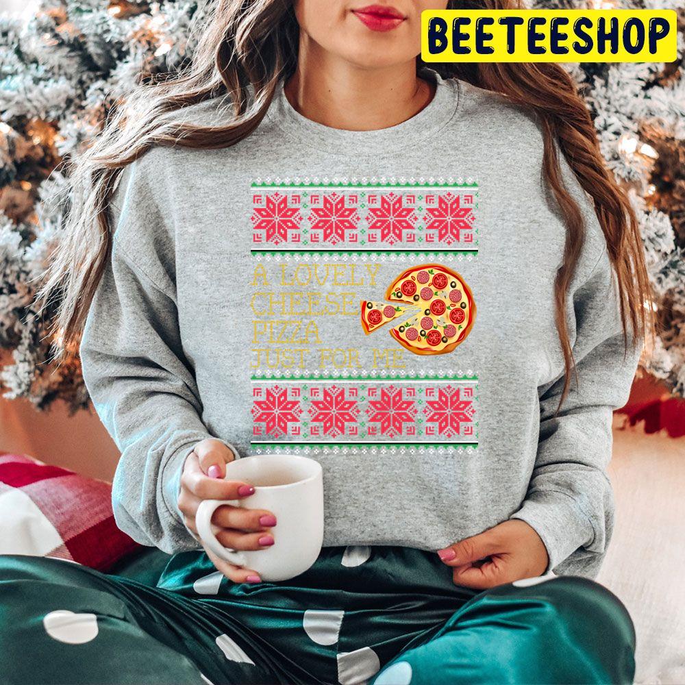 A Lovely Cheese Pizza Just For Me Pizza Knit Christmas Xmas Trending Unisex Hoodie A Lovely Cheese Pizza Just For Me Pizza Knit Christmas Xmas Trending Unisex Hoodie