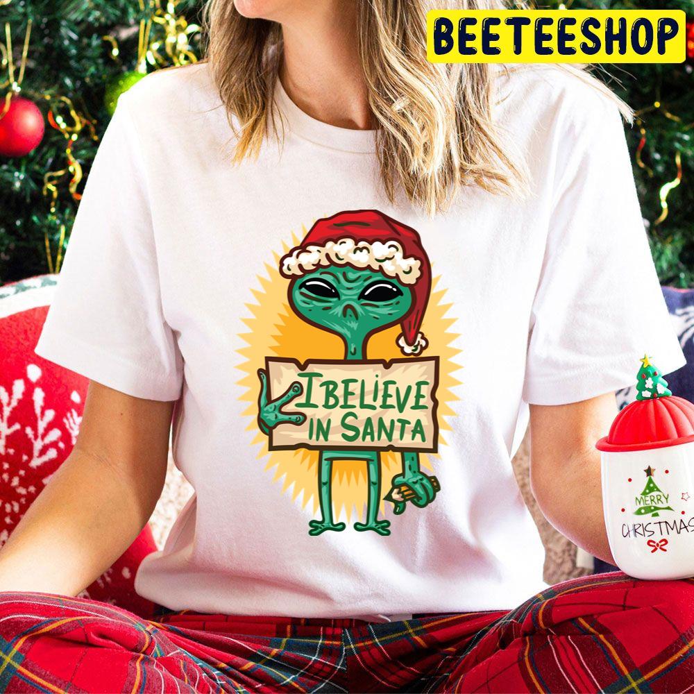 Alien Christmas I Believe In Santa Claus Trending Unisex Hoodie Alien Christmas I Believe In Santa Claus Trending Unisex Hoodie