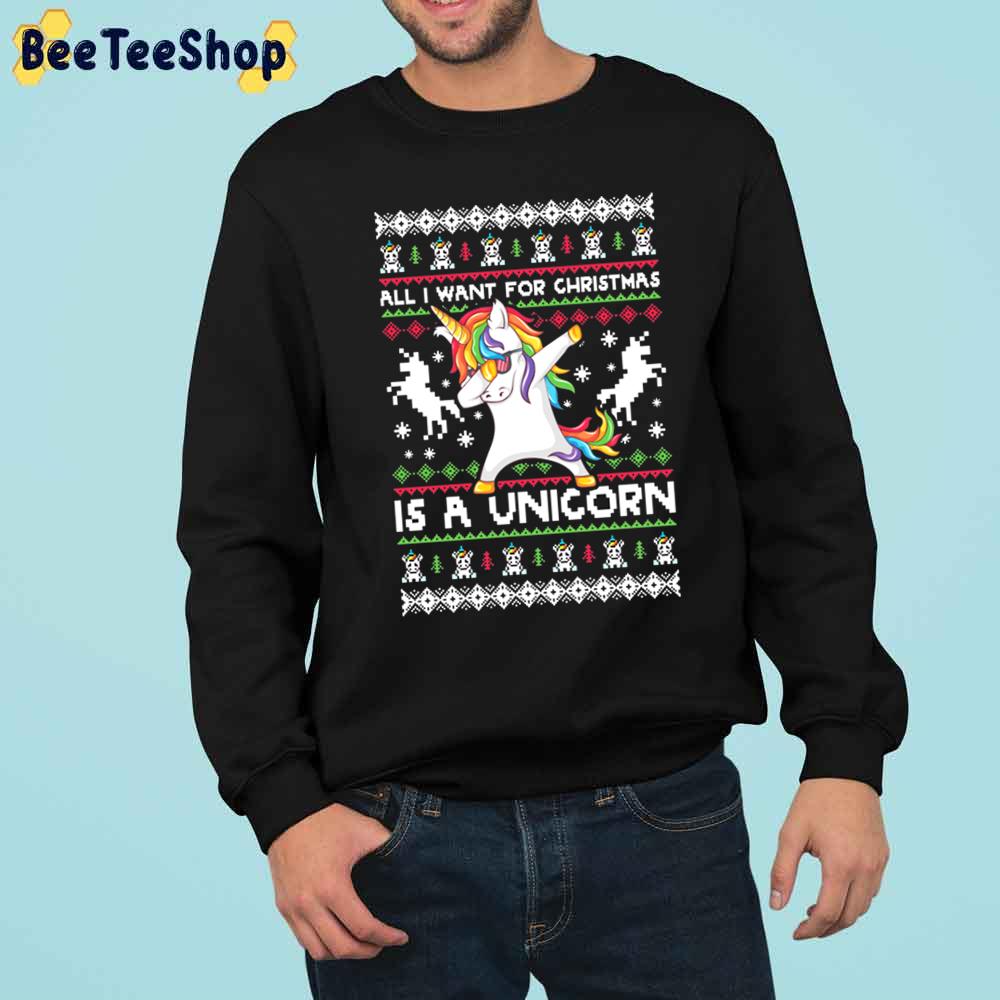 All I Want For Christmas Is A Unicorn Knit Pattern Trending Unisex Sweatshirt All I Want For Christmas Is A Unicorn Knit Pattern Trending Unisex Sweatshirt