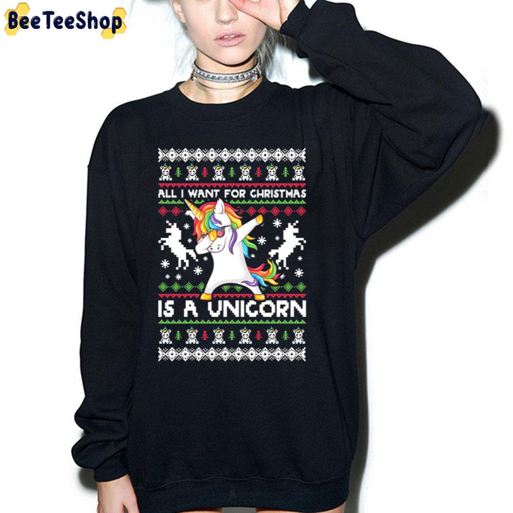 All I Want For Christmas Is A Unicorn Knit Pattern Trending Unisex Sweatshirt All I Want For Christmas Is A Unicorn Knit Pattern Trending Unisex Sweatshirt