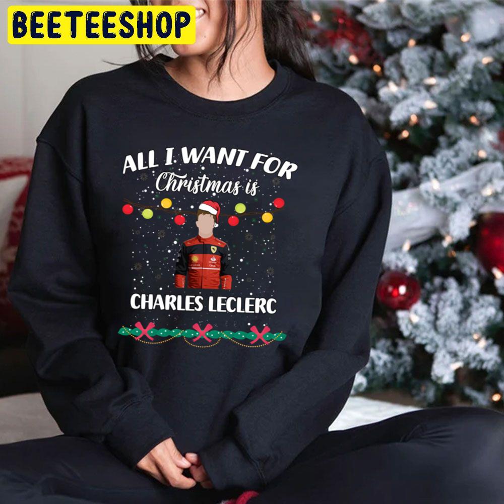 All I Want For Christmas Is Charles Leclerc Trending Unisex Hoodie All I Want For Christmas Is Charles Leclerc Trending Unisex Hoodie